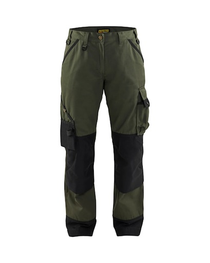 Pantalon de travail pour femme Blakläder Garden 7154 vert/noir