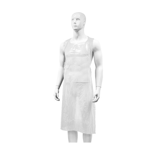 Disposable apron LDPE block 20/25mµ 80x125cm 10x100pcs
