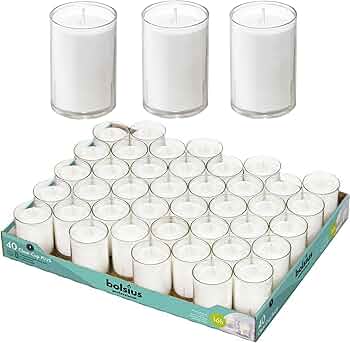 Kaarsen Bolsius Clear Cup plus per doos 200 st (5x40st)